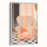 Maximalist Wall Art - Bold Leopard Print Armchair with Eclectic Style