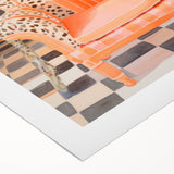 Maximalist Wall Art - Bold Leopard Print Armchair with Eclectic Style