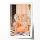 Maximalist Wall Art - Bold Leopard Print Armchair with Eclectic Style