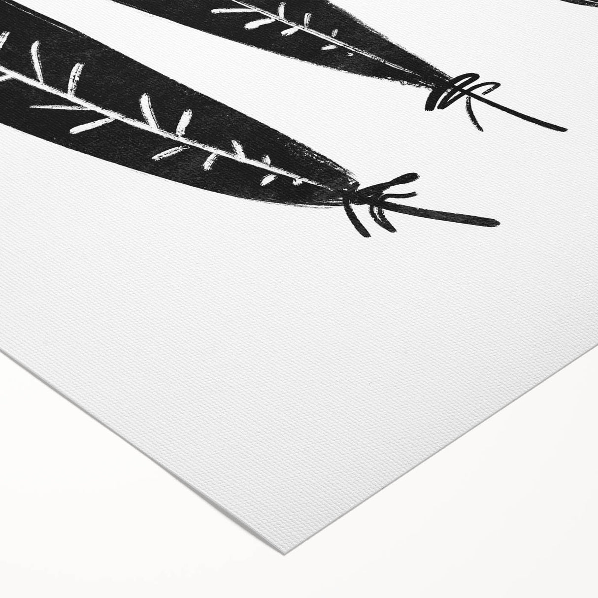 Mid Century Modern Art - Minimalist Geometric Wall Decor - Black & White