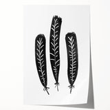 Mid Century Modern Art - Minimalist Geometric Wall Decor - Black & White