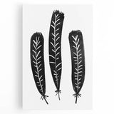 Mid Century Modern Art - Minimalist Geometric Wall Decor - Black & White