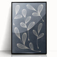 Mid Century Modern Art - Abstract Retro Leaf Pattern in Minimalist Style