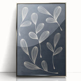 Mid Century Modern Art - Abstract Retro Leaf Pattern in Minimalist Style