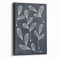 Mid Century Modern Art - Abstract Retro Leaf Pattern in Minimalist Style