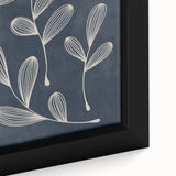 Mid Century Modern Art - Abstract Retro Leaf Pattern in Minimalist Style