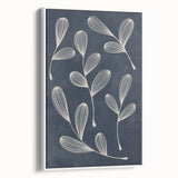 Mid Century Modern Art - Abstract Retro Leaf Pattern in Minimalist Style