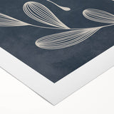 Mid Century Modern Art - Abstract Retro Leaf Pattern in Minimalist Style