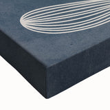 Mid Century Modern Art - Abstract Retro Leaf Pattern in Minimalist Style