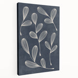 Mid Century Modern Art - Abstract Retro Leaf Pattern in Minimalist Style