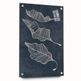Mid Century Modern Art - Retro Abstract Leaf Design in Minimalist Style