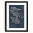 Mid Century Modern Art - Retro Abstract Leaf Design in Minimalist Style