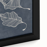 Mid Century Modern Art - Retro Abstract Leaf Design in Minimalist Style