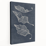 Mid Century Modern Art - Retro Abstract Leaf Design in Minimalist Style