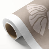 Mid Century Modern Art - Retro Minimalist Shell Design in Beige Tones