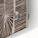 Mid Century Modern Art - Retro Minimalist Abstract Line Design in Brown