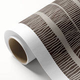 Mid Century Modern Art - Retro Minimalist Abstract Line Design in Brown