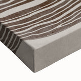 Mid Century Modern Art - Retro Minimalist Spiral Design in Brown Tones