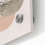 Mid Century Modern Art - Retro Geometric Abstract Shapes in Mixed Tones