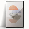 Mid Century Modern Art - Retro Geometric Abstract Shapes in Mixed Tones