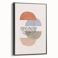 Mid Century Modern Art - Retro Geometric Abstract Shapes in Mixed Tones
