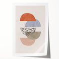Mid Century Modern Art - Retro Geometric Abstract Shapes in Mixed Tones