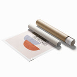 Mid Century Modern Art - Retro Geometric Abstract Shapes in Mixed Tones