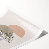 Mid Century Modern Art - Retro Geometric Abstract Shapes in Mixed Tones