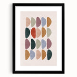 Mid Century Modern Art - Retro Abstract Geometric Wall Decor - Minimalist Style
