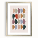 Mid Century Modern Art - Retro Abstract Geometric Wall Decor - Minimalist Style