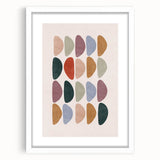 Mid Century Modern Art - Retro Abstract Geometric Wall Decor - Minimalist Style