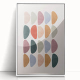 Mid Century Modern Art - Retro Abstract Geometric Wall Decor - Minimalist Style