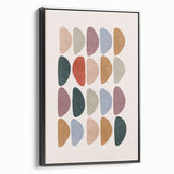 Mid Century Modern Art - Retro Abstract Geometric Wall Decor - Minimalist Style