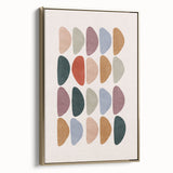 Mid Century Modern Art - Retro Abstract Geometric Wall Decor - Minimalist Style