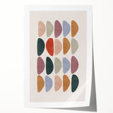 Mid Century Modern Art - Retro Abstract Geometric Wall Decor - Minimalist Style