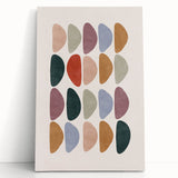 Mid Century Modern Art - Retro Abstract Geometric Wall Decor - Minimalist Style