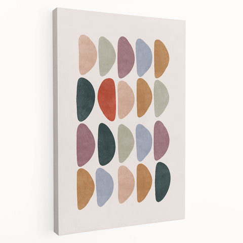 Mid Century Modern Art - Retro Abstract Geometric Wall Decor - Minimalist Style