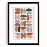 Mid Century Modern Geometric Wall Art - Retro Abstract Print - Vintage Style