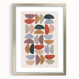 Mid Century Modern Geometric Wall Art - Retro Abstract Print - Vintage Style