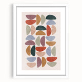 Mid Century Modern Geometric Wall Art - Retro Abstract Print - Vintage Style