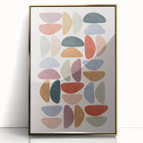 Mid Century Modern Geometric Wall Art - Retro Abstract Print - Vintage Style