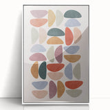 Mid Century Modern Geometric Wall Art - Retro Abstract Print - Vintage Style
