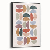 Mid Century Modern Geometric Wall Art - Retro Abstract Print - Vintage Style