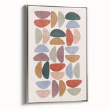 Mid Century Modern Geometric Wall Art - Retro Abstract Print - Vintage Style