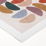 Mid Century Modern Geometric Wall Art - Retro Abstract Print - Vintage Style