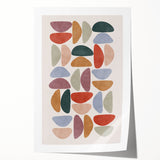 Mid Century Modern Geometric Wall Art - Retro Abstract Print - Vintage Style