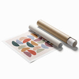 Mid Century Modern Geometric Wall Art - Retro Abstract Print - Vintage Style