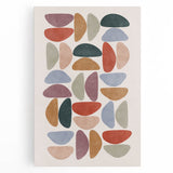 Mid Century Modern Geometric Wall Art - Retro Abstract Print - Vintage Style