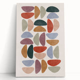 Mid Century Modern Geometric Wall Art - Retro Abstract Print - Vintage Style
