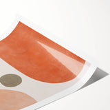 Mid Century Modern Geometric Art - Retro Minimalist Abstract Print